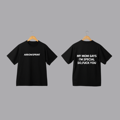 Cool White Oversized Tee For Alpha Male