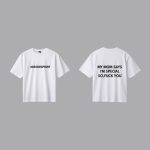 Cool White Oversized Tee For Alpha Male