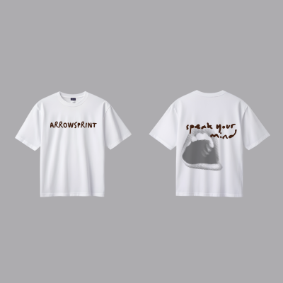 Motivating Hot White Oversized Tee