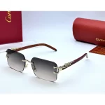 Cartier Rimless Trending Sunglasses Charcoal