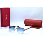 Cartier Rimless Trending Sunglasses Light Blue
