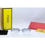 Fendi Cool Rimless White Sunglasses 2