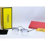 Fendi Cool Rimless White Sunglasses 3