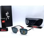Rayban RB3715M Classic Black Sunglass Side View