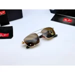 Rayban RB3715M Classic Vintage Yellow Sunglass Closure View